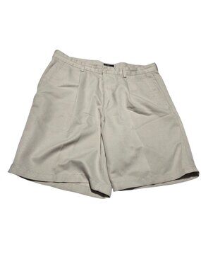 Dockers Golf Shorts Mens Size 36 Beige Pleated Khaki Chino Casual Summer